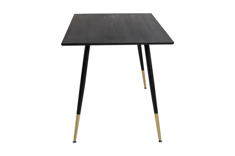 Dipp Rektangulært Spisebord 120 cm med Valnød- og Metaludseende - Sort - Møbler - Borde - Spisebord og køkkenbord