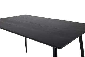 Dipp Rektangulært Spisebord 180 cm med Valnød- og Metaludseende - Sort - Møbler - Borde - Spisebord og køkkenbord