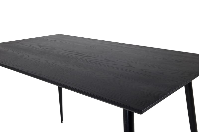 Dipp Rektangulært Spisebord 180 cm med Valnød- og Metaludseende - Sort - Møbler - Borde - Spisebord og køkkenbord