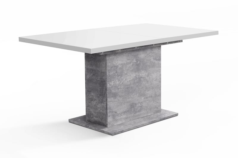 Egbury Udvideligt Bord 160 cm - Hvid/Grå - Spisebord og køkkenbord