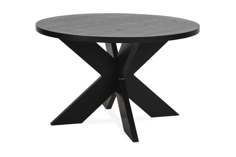 EHvide Spisebord 120 cm Rund - Sort - Spisebord og køkkenbord