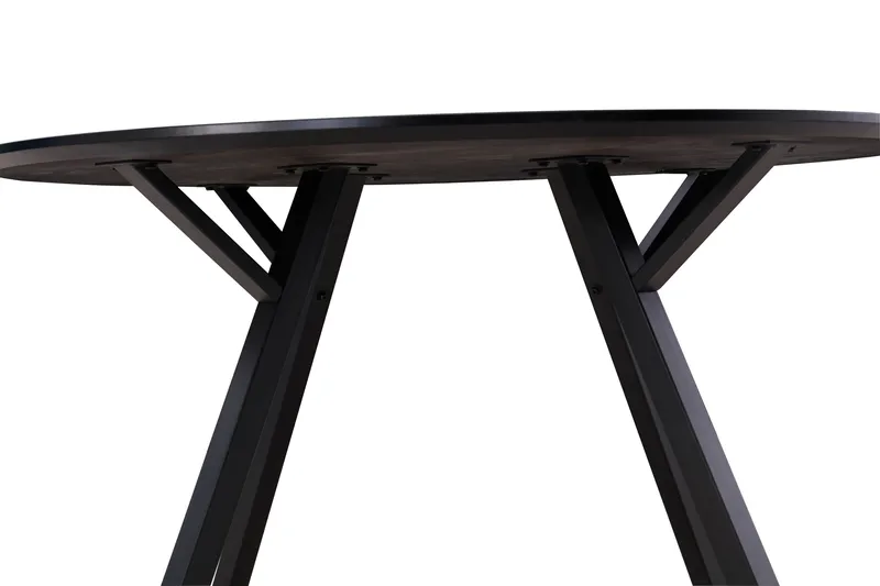 Eirys Rundt Spisebord 120 cm - Brun/Sort - Møbler - Borde - Spisebord og køkkenbord