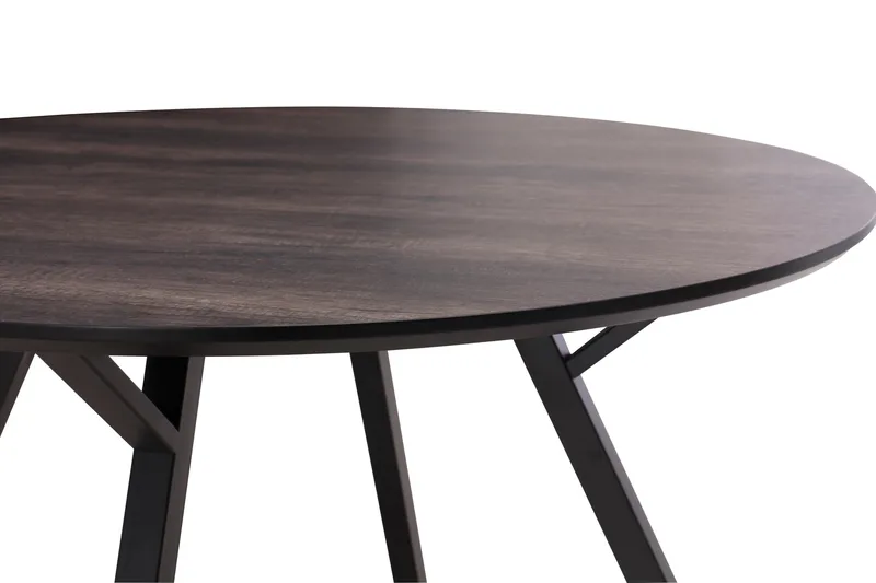Eirys Rundt Spisebord 120 cm - Brun/Sort - Møbler - Borde - Spisebord og køkkenbord