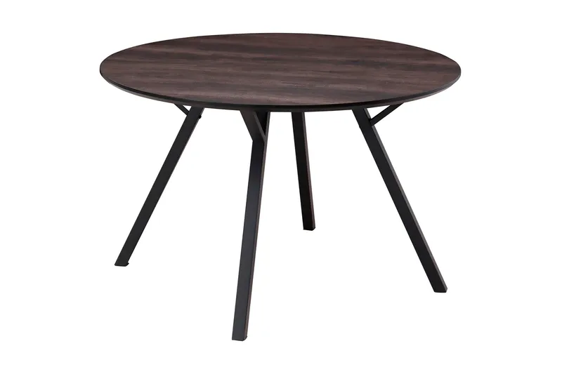Eirys Rundt Spisebord 120 cm - Brun/Sort - Møbler - Borde - Spisebord og køkkenbord