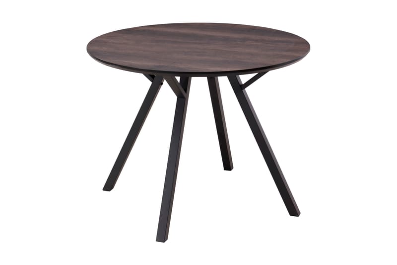 Eirys Spisebord 100 cm - Brun/Sort - Spisebord og køkkenbord