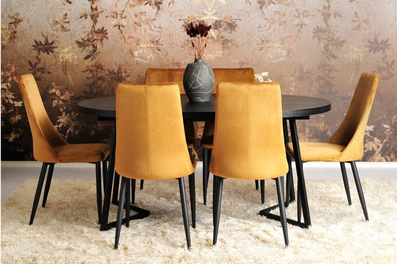 Eliselund Spisebord 120 cm - Sort - Spisebord og køkkenbord