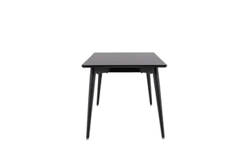 Ellis Stort Rektangulært Spisebord 230 cm med Metaludseende - Sort - Møbler - Borde - Spisebord og køkkenbord