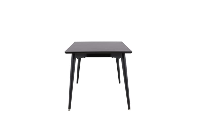 Ellis Stort Rektangulært Spisebord 230 cm med Metaludseende - Sort - Møbler - Borde - Spisebord og køkkenbord