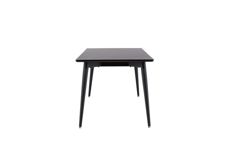 Ellis Stort Rektangulært Spisebord 230 cm med Metaludseende - Sort - Møbler - Borde - Spisebord og køkkenbord