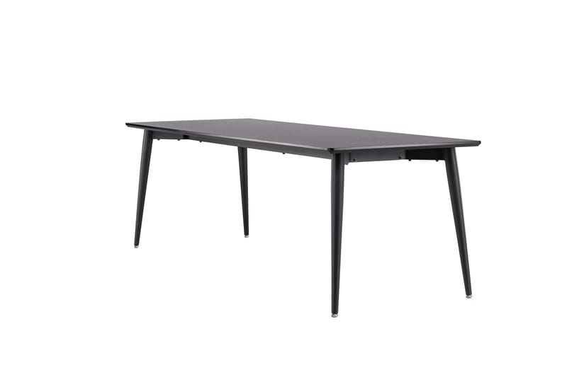 Ellis Stort Rektangulært Spisebord 230 cm med Metaludseende - Sort - Møbler - Borde - Spisebord og køkkenbord
