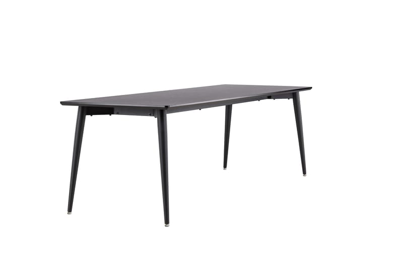 Ellis Stort Rektangulært Spisebord 230 cm med Metaludseende - Sort - Møbler - Borde - Spisebord og køkkenbord