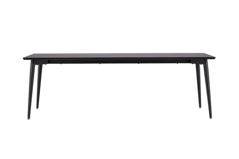 Ellis Stort Rektangulært Spisebord 230 cm med Metaludseende - Sort - Møbler - Borde - Spisebord og køkkenbord