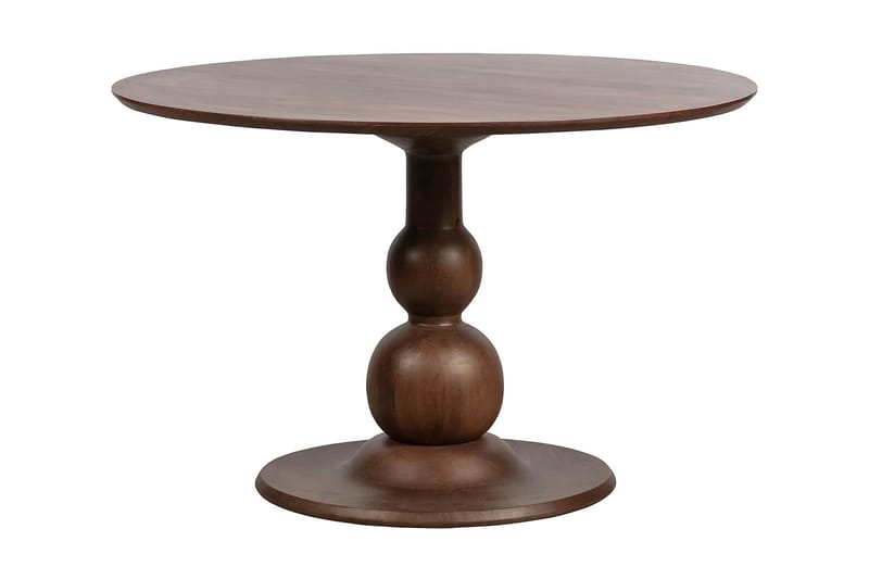 Escalarre Spisebord 120 cm Rundt - Mangotræ / Lysebrunt - Møbler - Borde - Spisebord og køkkenbord