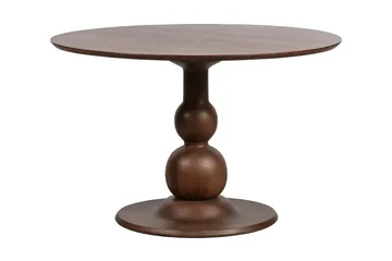 Escalarre Spisebord 120 cm Rundt - Mangotræ / Lysebrunt - Møbler - Borde - Spisebord og køkkenbord