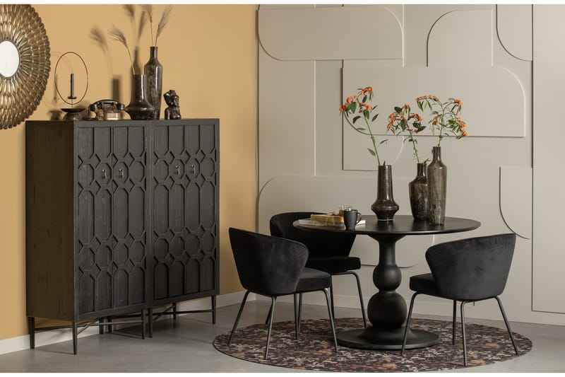 Escalarre Spisebord 120 cm - Sort - Møbler - Borde - Spisebord og køkkenbord