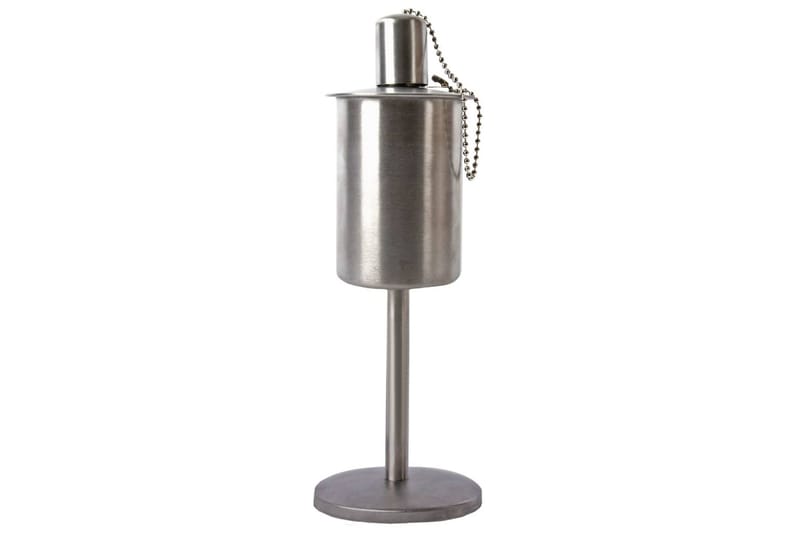 Esschert Design stående olielampe rustfrit stål - Sølv - Spisebord og køkkenbord