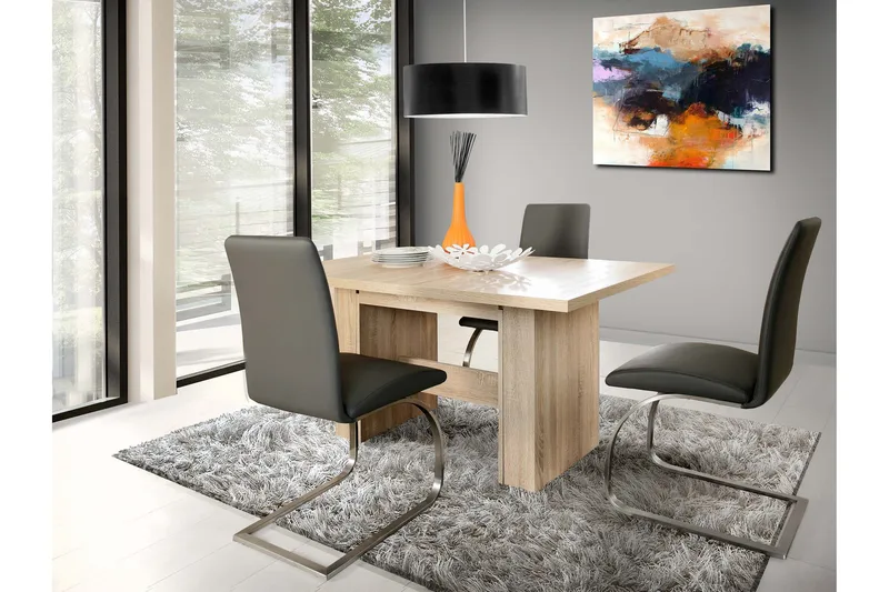 Ethelyne spisebord 90 cm - Brun - Møbler - Borde - Spisebord og køkkenbord