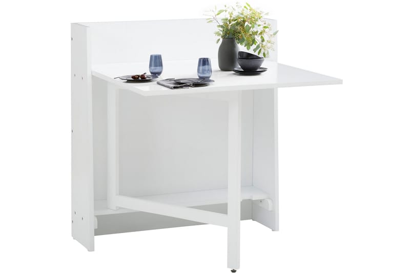 Firle Sammenfoldeligt Bord 84 cm - Hvid - Møbler - Borde - Spisebord og køkkenbord