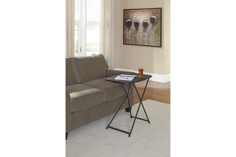 Fold Away Spisebord 66 cm Sort - Dorel Home - Møbler - Borde - Semmenfoldeligt bord