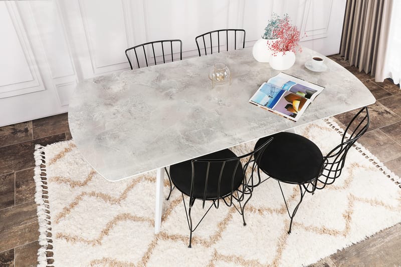 Frascone Spisebord 180x75x180 cm - Hvid - Møbler - Borde - Spisebord og køkkenbord