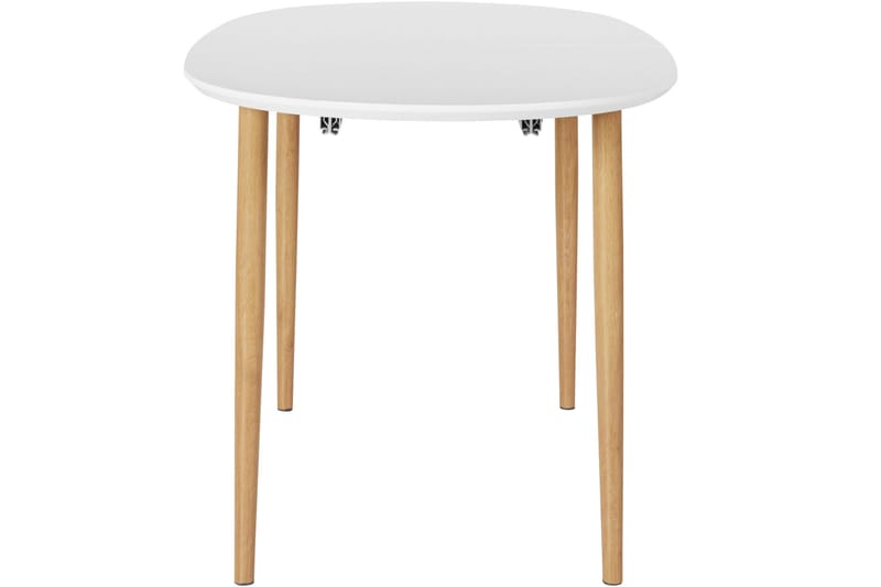 Gaeta Spisebord Ovalt 160 cm - Hvid/Natur - Møbler - Borde - Spisebord og køkkenbord