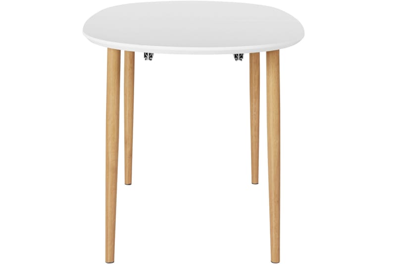 Gaeta Spisebord Ovalt 160 cm - Hvid/Natur - Spisebord og køkkenbord