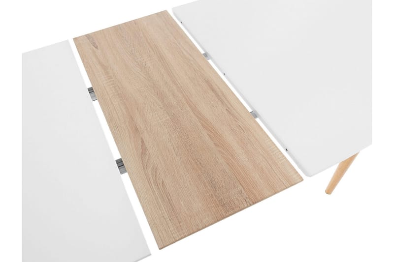 Gaeta Spisebord Ovalt 160 cm - Hvid/Natur - Spisebord og køkkenbord