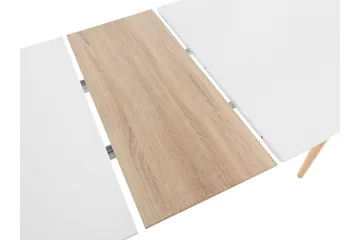 Gaeta Spisebord Ovalt 160 cm - Hvid/Natur - Møbler - Borde - Spisebord og køkkenbord
