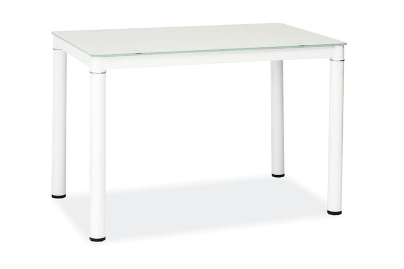 Galan Spisebord 110 cm - Glas/Hvid - Møbler - Borde - Spisebord og køkkenbord