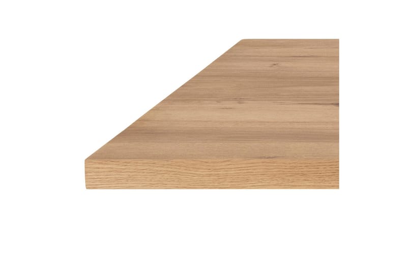 Ganesh Stort Rektangulært Spisebord 220 cm med Træ- og Egetræsudseende - Sort|Beige - Møbler - Borde - Spisebord og køkkenbord