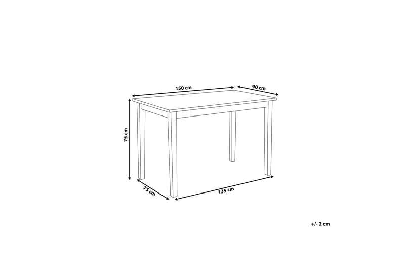 Georgia Spisebord 150 cm - Sort - Møbler - Borde - Spisebord og køkkenbord