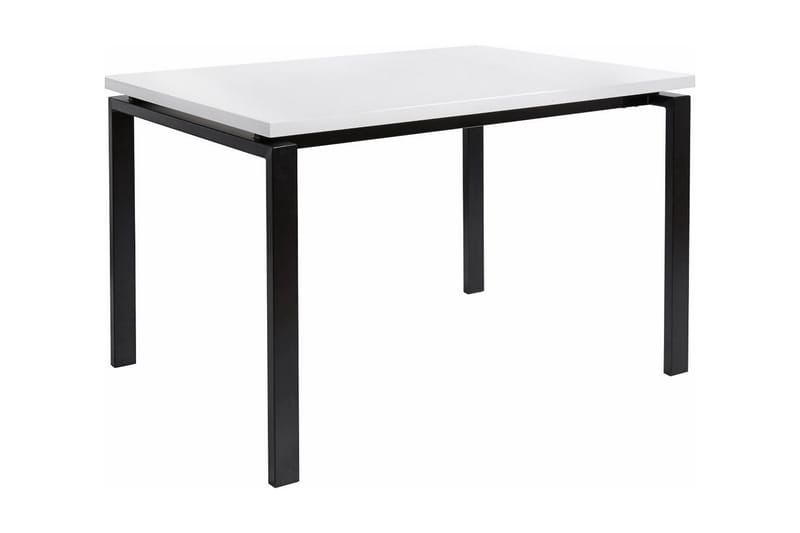 Geronimo Rektangulært Spisebord 120 cm i Træ med Metaludseende - Hvid - Møbler - Borde - Spisebord og køkkenbord