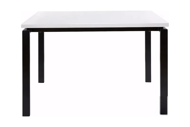 Geronimo Rektangulært Spisebord 120 cm i Træ med Metaludseende, Hvid