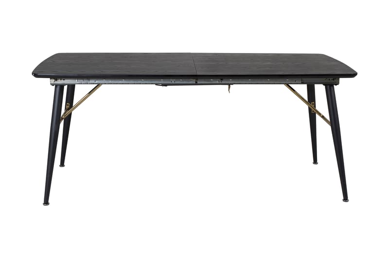 Gold Spisebord 180 cm Udvidelig - Sort - Møbler - Borde - Spisebord og køkkenbord
