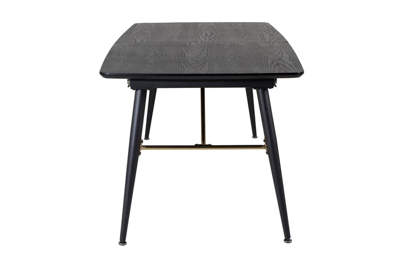 Gold Spisebord 180 cm Udvidelig - Sort - Møbler - Borde - Spisebord og køkkenbord