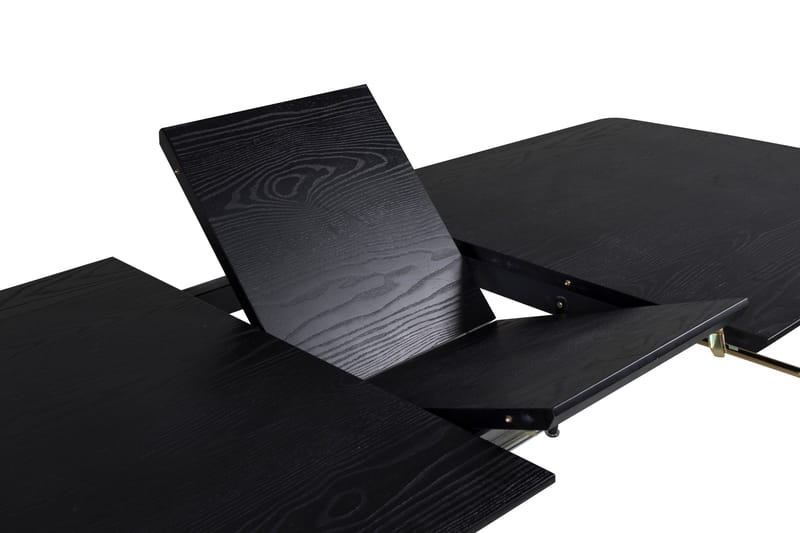 Gold Spisebord 180 cm Udvidelig - Sort - Møbler - Borde - Spisebord og køkkenbord