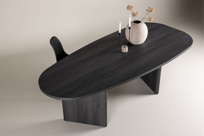 Grönvik Spisebord 220x100 cm - Sort - Møbler - Borde - Spisebord og køkkenbord