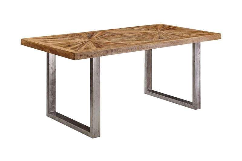 Gulshan Spisebord 180 cm - Brun/Sølv - Spisebord og køkkenbord