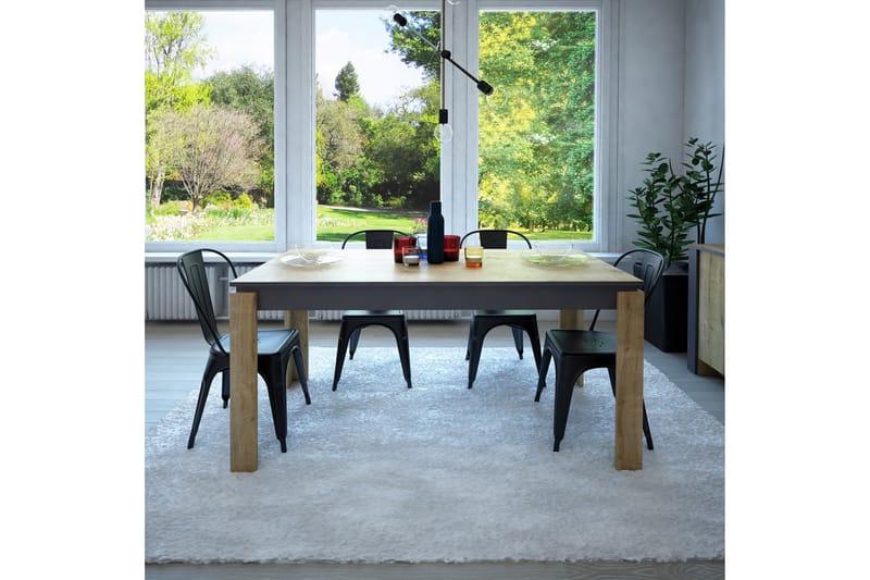 Højde Spisebord 160 cm - Brun / grå - Spisebord og køkkenbord