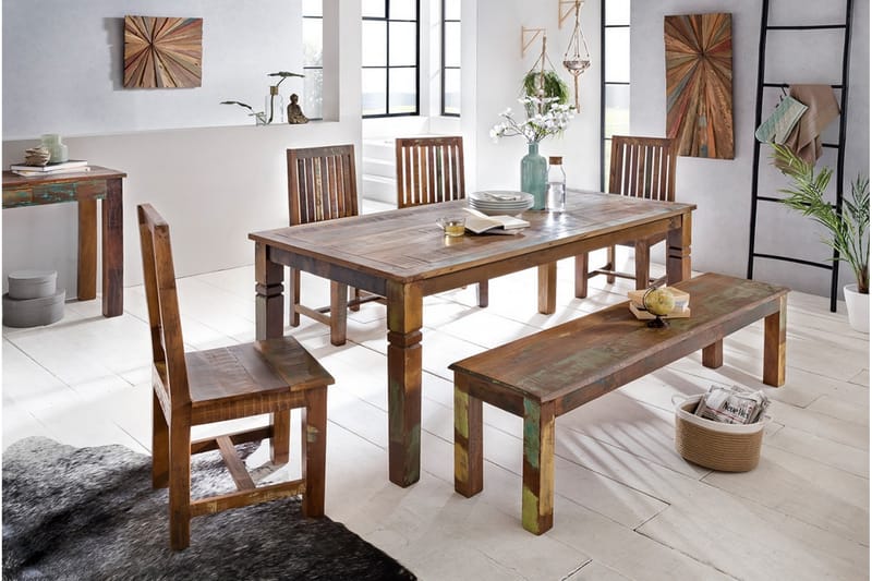Haage Spisebord 180 cm - Flerfarvet - Spisebord og køkkenbord