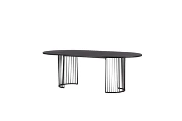 Hamneskär Spisebord 220x110 cm - Sort - Møbler - Borde - Spisebord og køkkenbord
