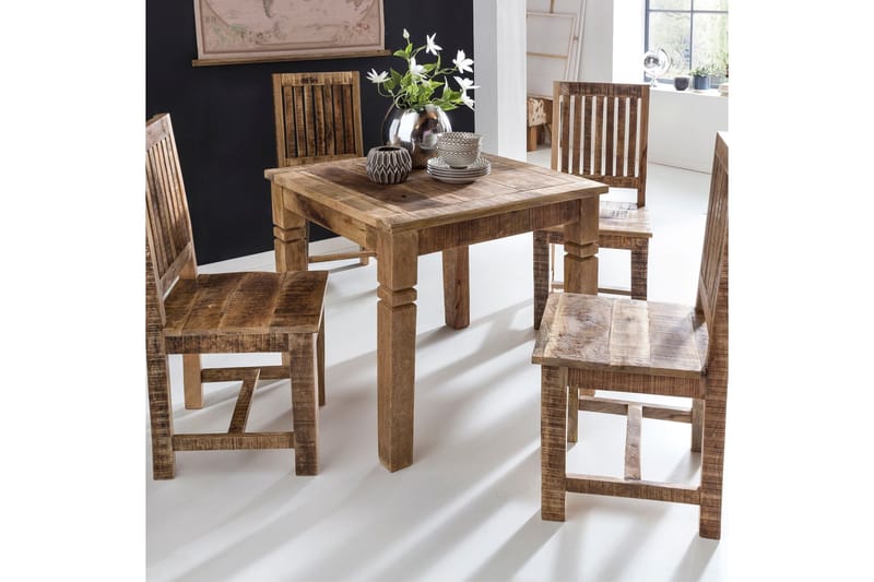 Hanck Spisebord 80 cm - Natur - Møbler - Borde - Spisebord og køkkenbord