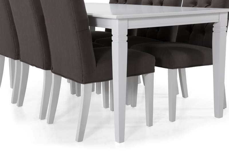 Hartford Spisebord 180 cm - Hvid/Grå - Spisebord og køkkenbord