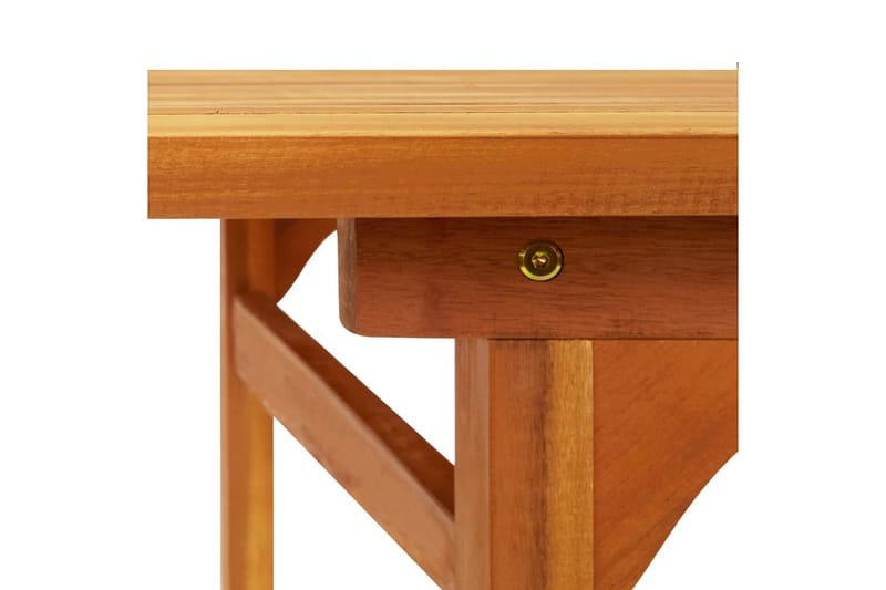 havebord 180x90x75 cm massivt akacietræ - Brun - Spisebord og køkkenbord