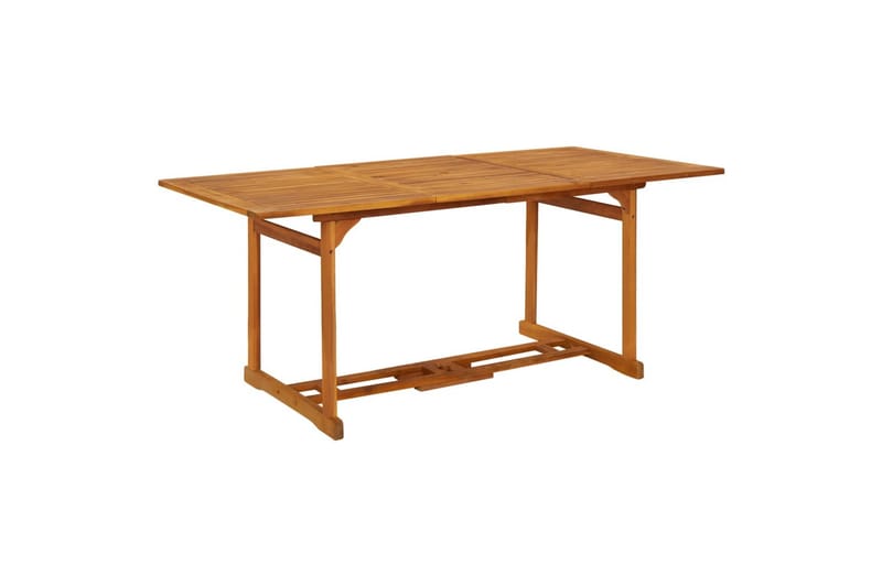 havebord 180x90x75 cm massivt akacietræ - Brun - Spisebord og køkkenbord