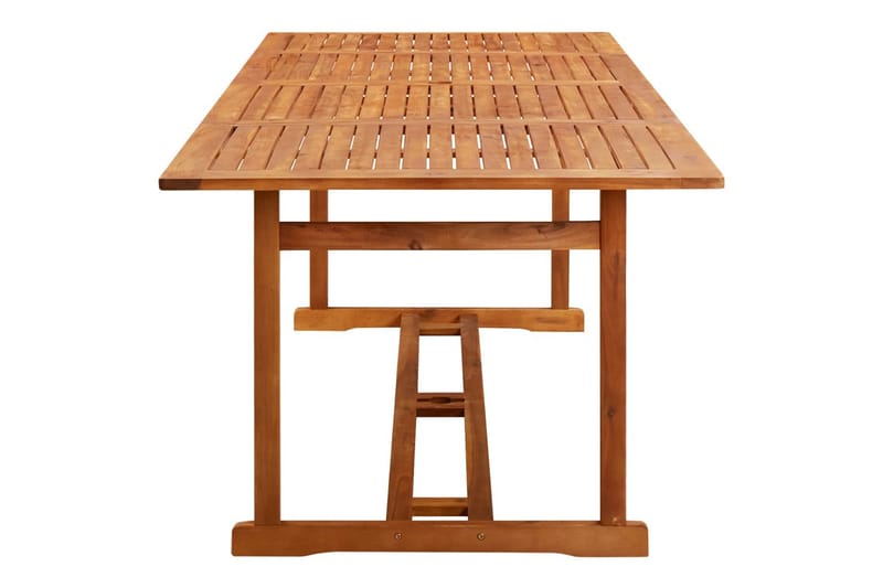 havebord 220x90x75 cm massivt akacietræ - Brun - Spisebord og køkkenbord