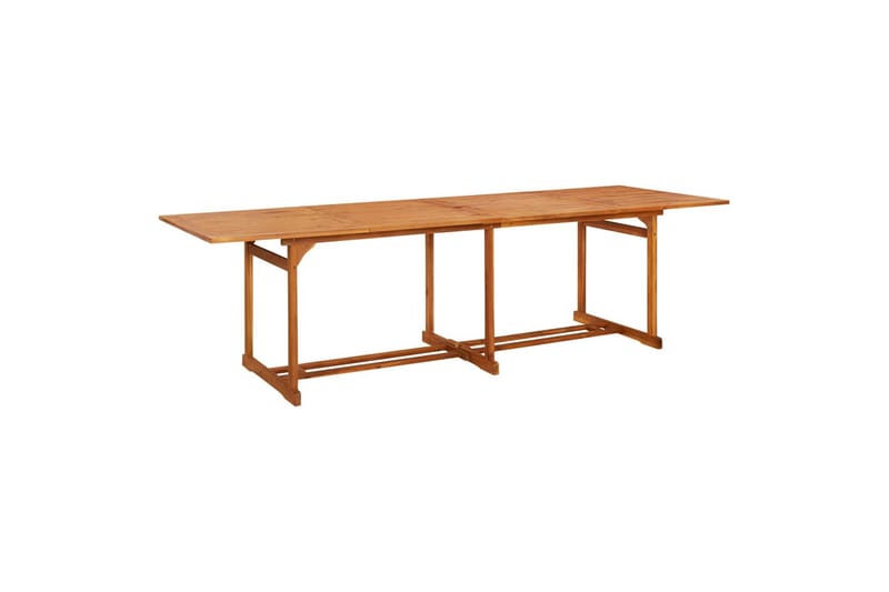 havebord 280x90x75 cm massivt akacietræ - Brun - Spisebord og køkkenbord