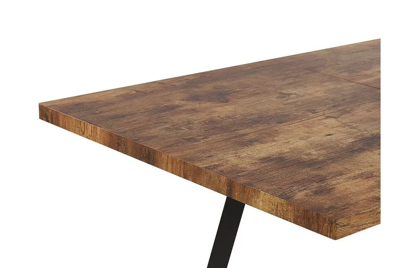 Housham Spisebord 180 cm Sammenfoldeligt - Lysebrun/Sort - Møbler - Borde - Spisebord og køkkenbord