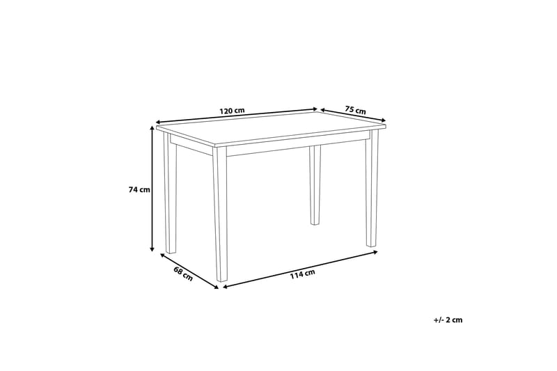 Houston Spisebord 120 cm - Træ / natur - Møbler - Borde - Spisebord og køkkenbord