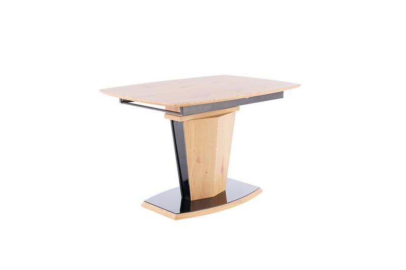 Huston Udvideligt Spisebord 120 cm - Glas/Eg/Sort - Møbler - Borde - Spisebord og køkkenbord